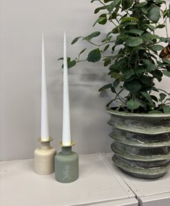 Grön Keramik Ljusstake