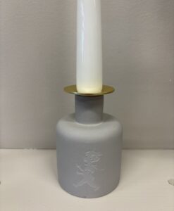 Grå Keramik ljusstake