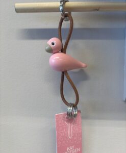 Nyckelring rosa Fågel